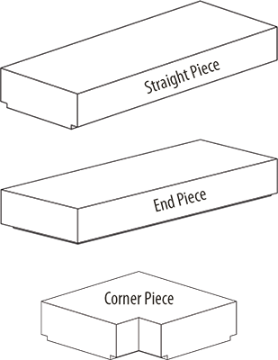 Square Modular Wall Cap