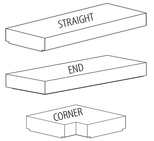 Square (2-1/2'') Wall Cap Sizes